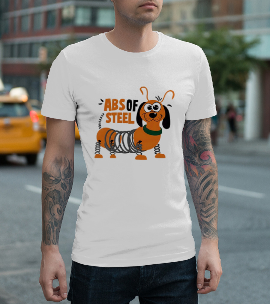 ABS of Steel Dog Toy Story Slinky Dog T-Shirt