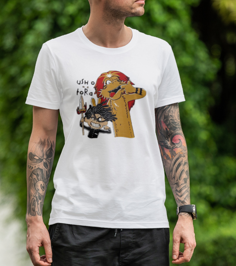 Ushio And Tora Calvin And Hobbes Mashup Tide And Tiger T-Shirt