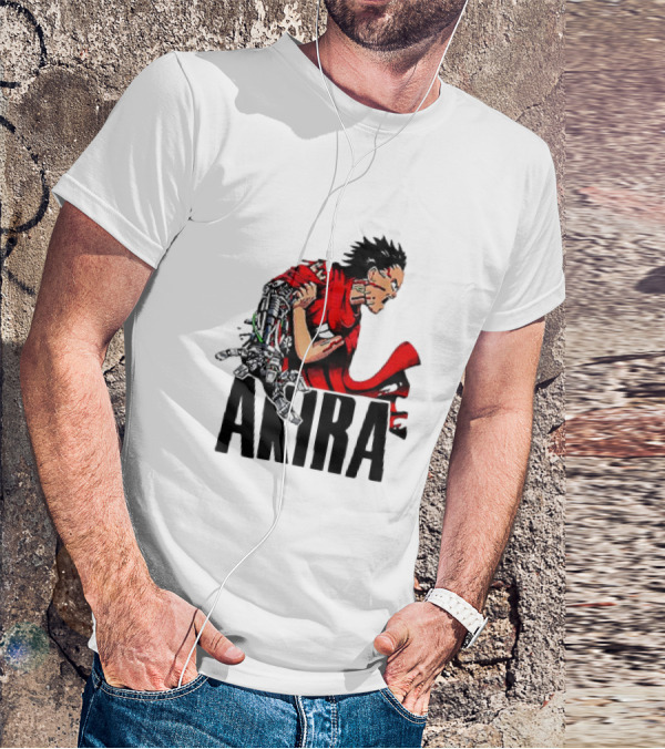 Akira Tetsuo Shima Cybernetic Arm Vintage 1980s Iconic Anime T-Shirt