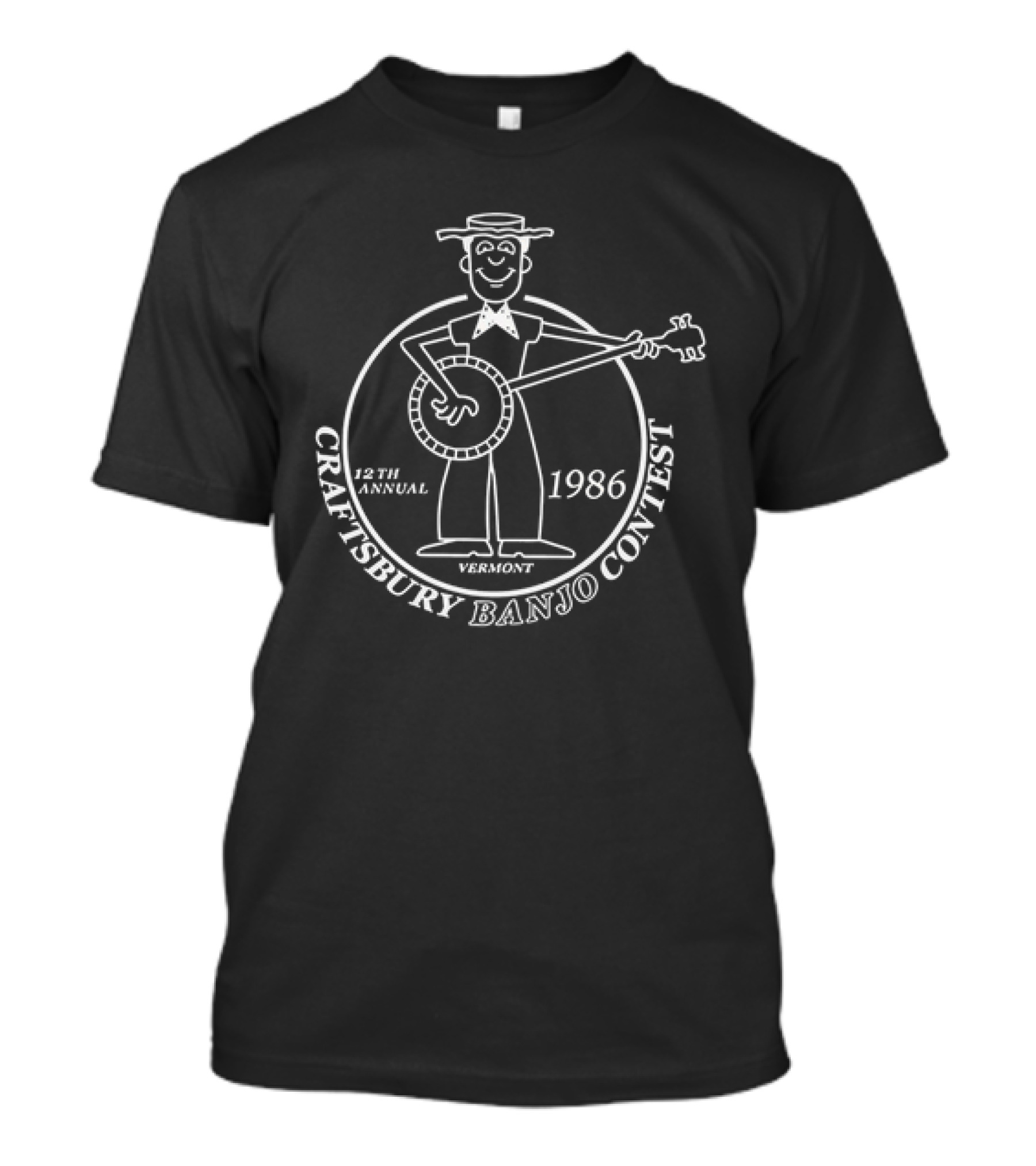 Craftsbury Banjo Contest 1986 12th Annual Vermont T-Shirt