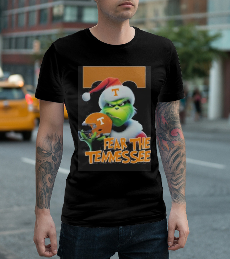 Grinch Fear The Tennessee Volunteers Christmas T-Shirt