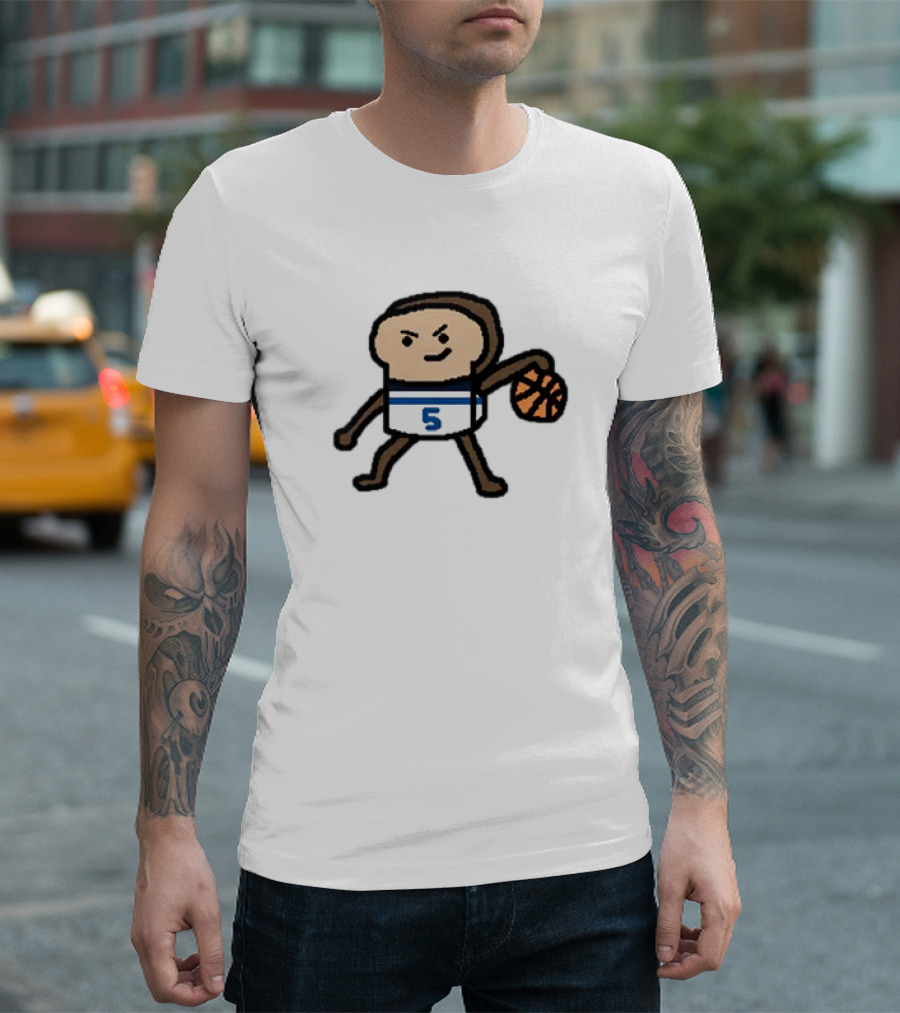 Anthony Breadwards NBA Paint Number 5 Basketball Character T-Shirt