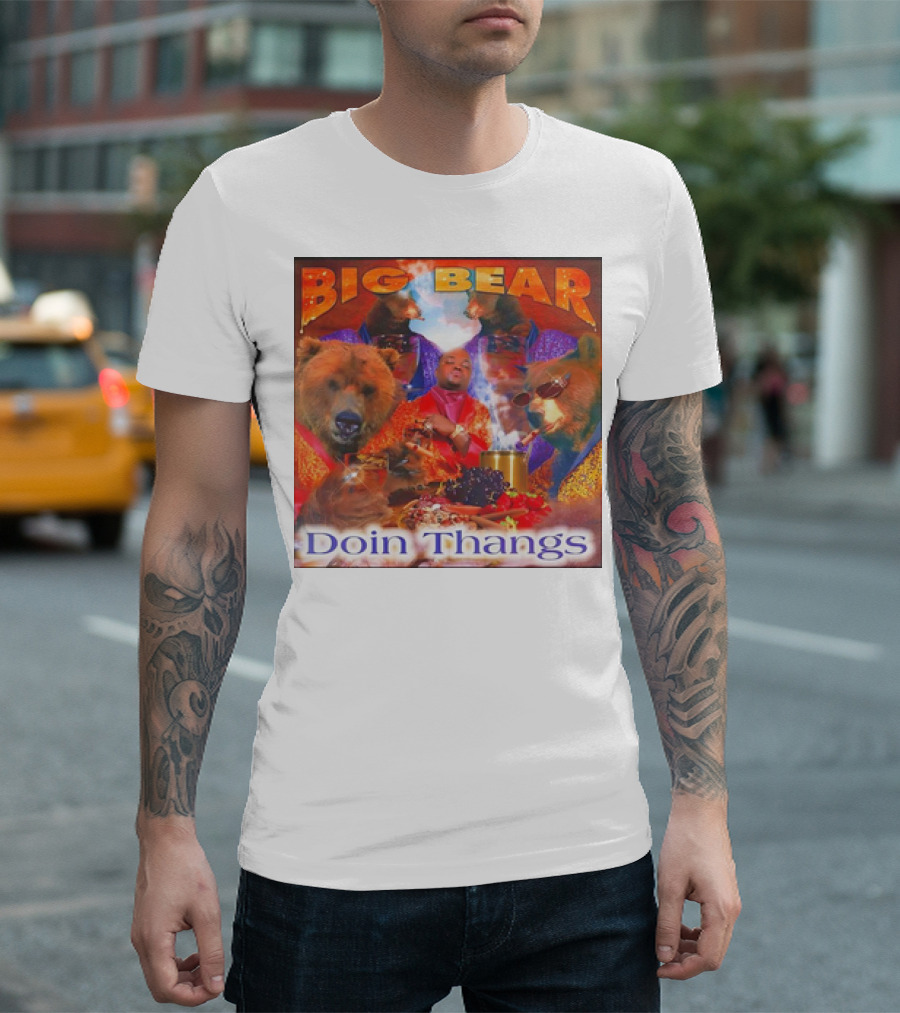 BIG BEAR DOIN THANGS Album Cover T-Shirt