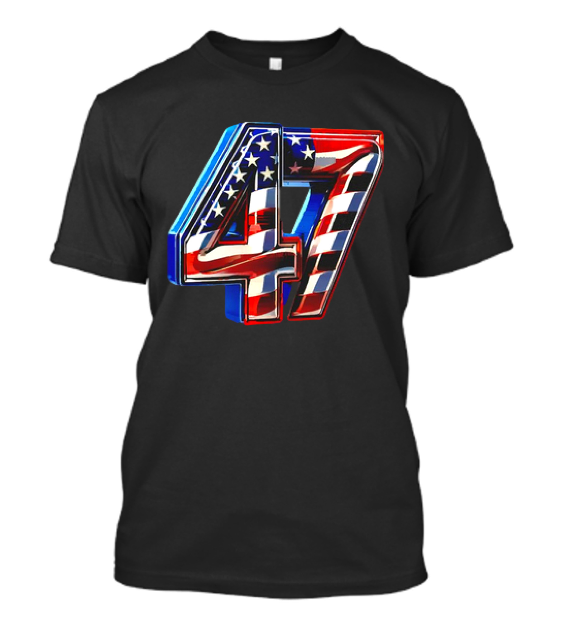President 47 USA Flag T-Shirt