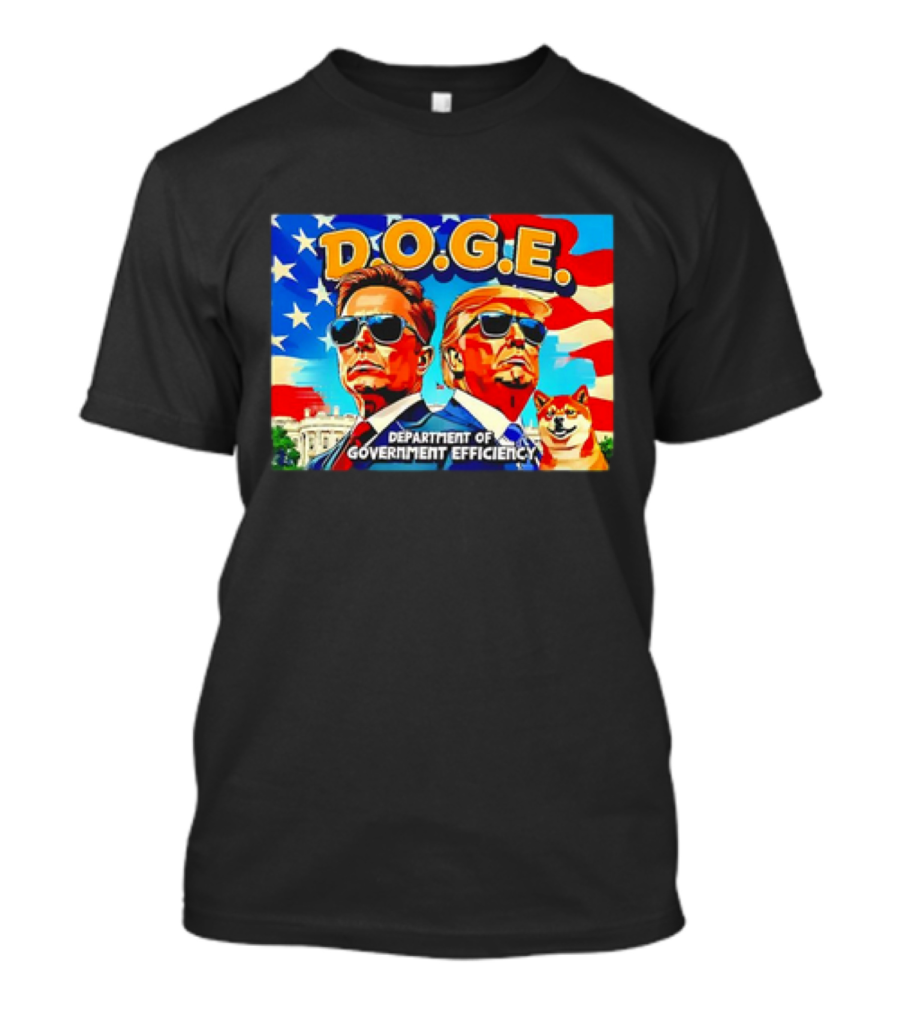 D.O.G.E. Department Of Government Efficiency Elon Musk And Donald Trump T-Shirt