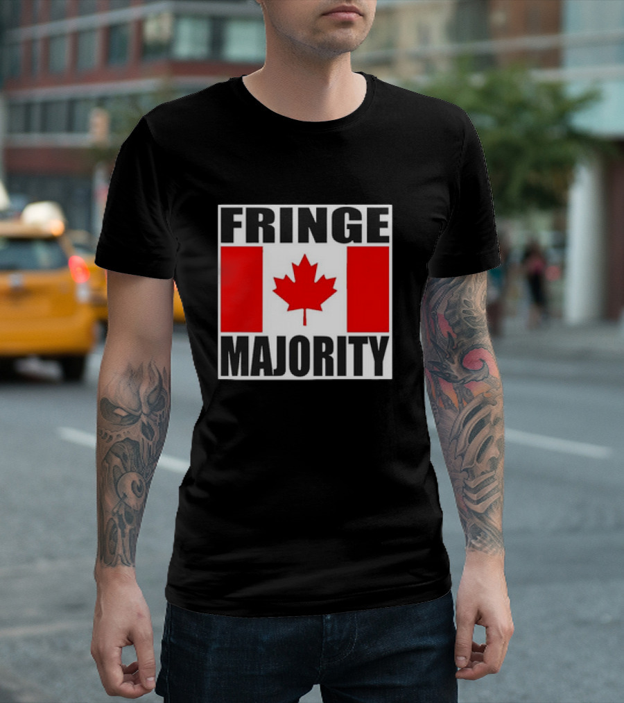 Fringe Majority Canada Flag Maple Leaf T-Shirt