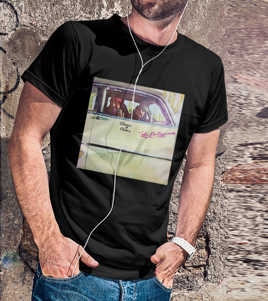 Cheech And Chong Los Cochinos 1973 Vintage Car Window Scene T-Shirt