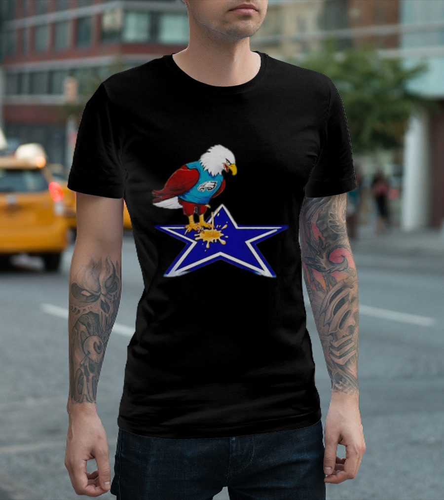 Philadelphia Eagles Peeing on Dallas Cowboys Star T-Shirt