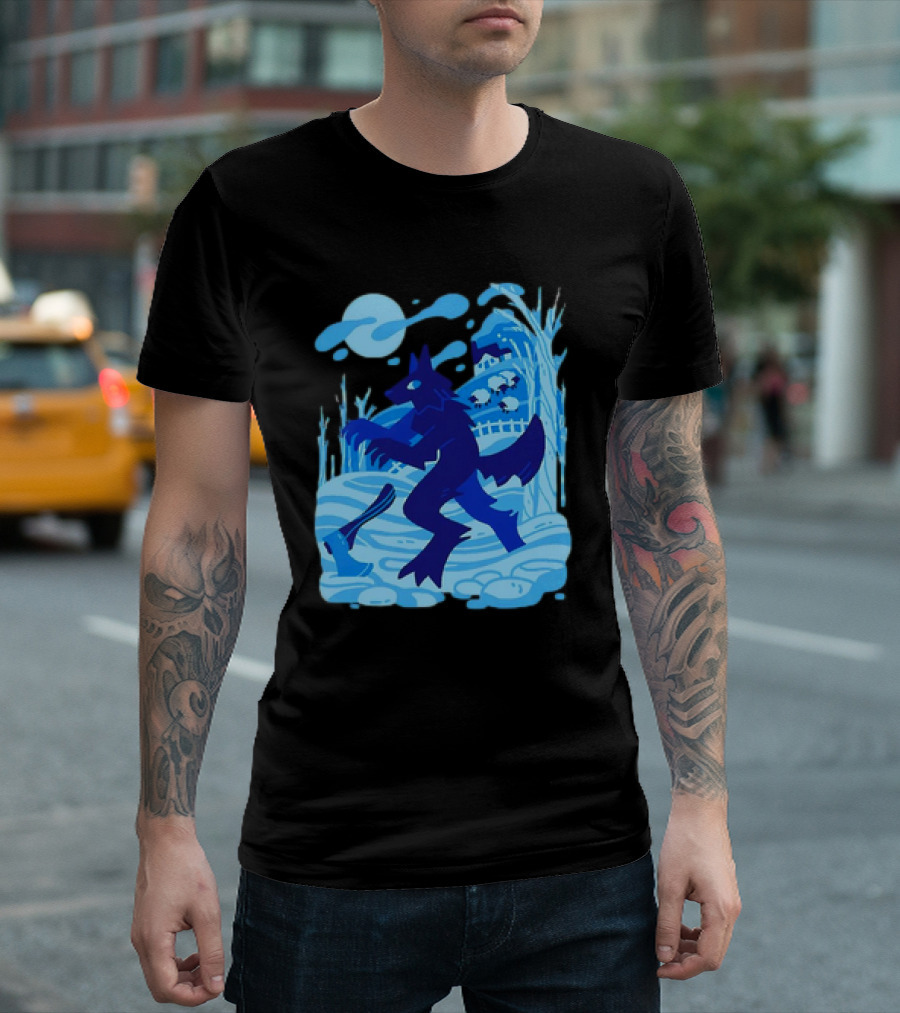 Werewolf Under the Winter Moon T-Shirt
