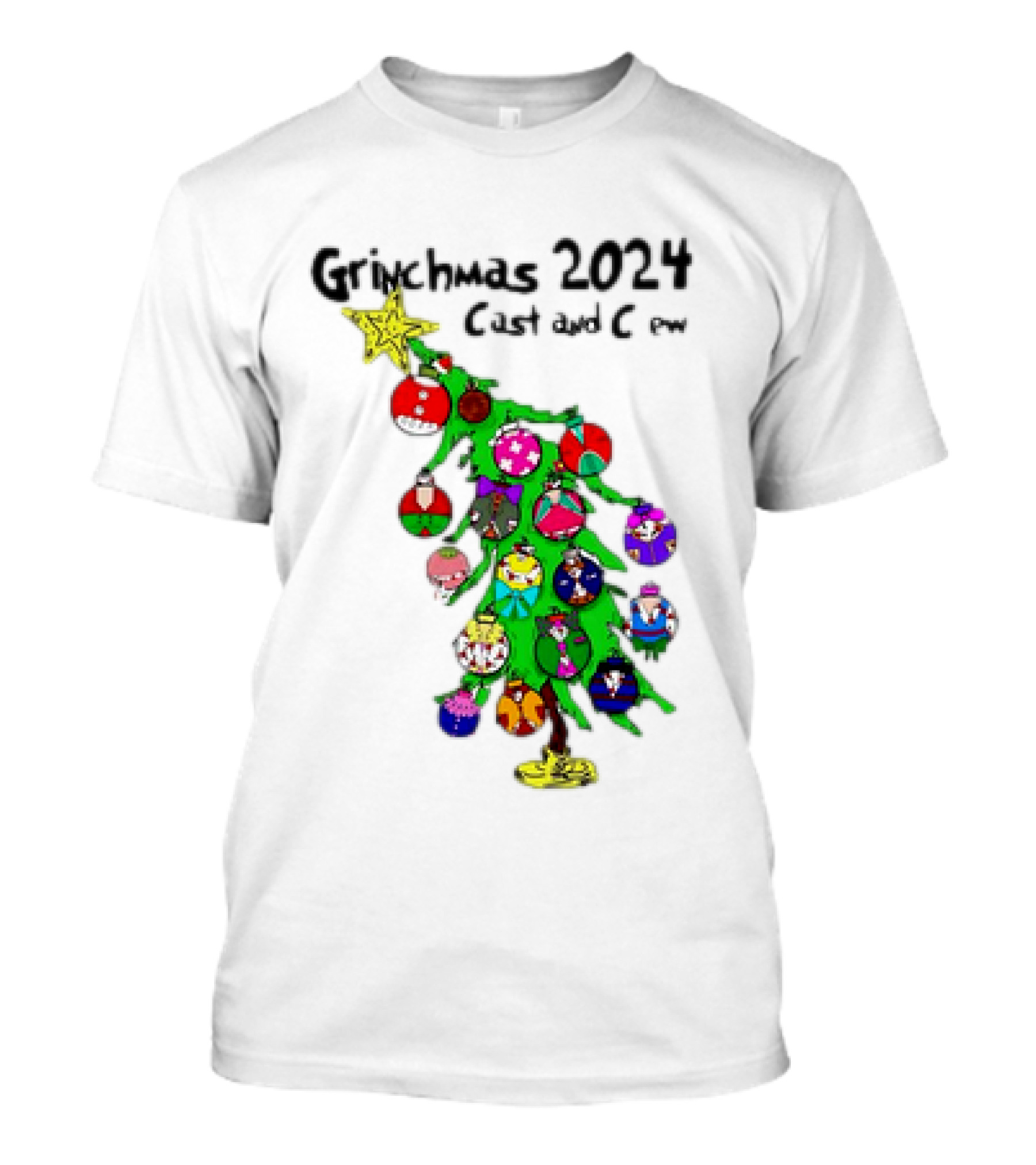 Grinchmas 2024 Cast And Crew Tree T-Shirt