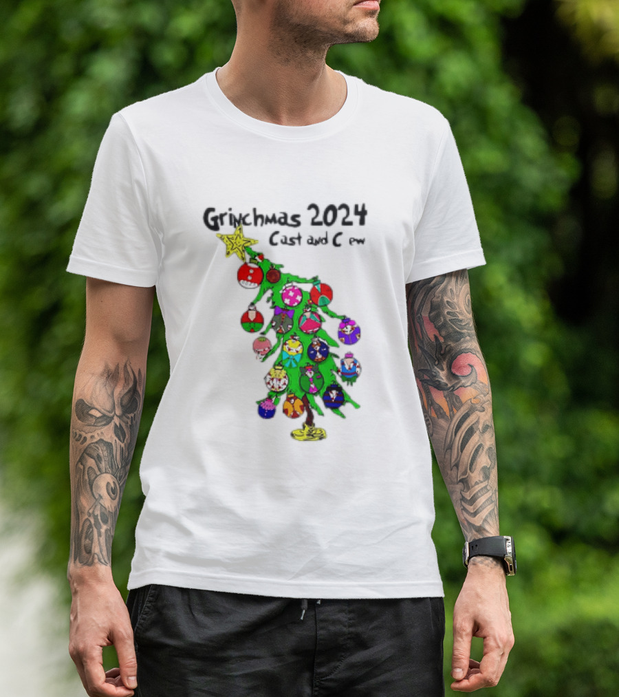 Grinchmas 2024 Cast And Crew Tree T-Shirt