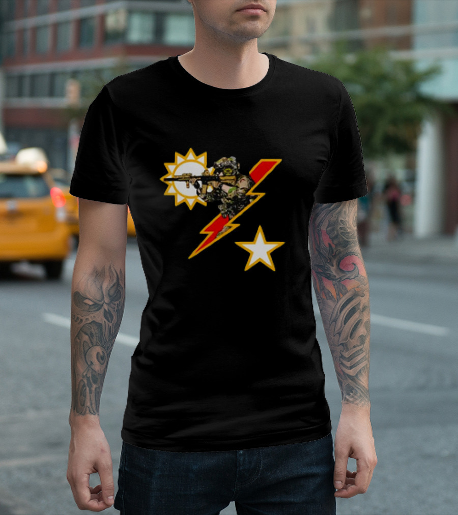 Ranger SSB Sun Lightning Soldier and Star T-Shirt