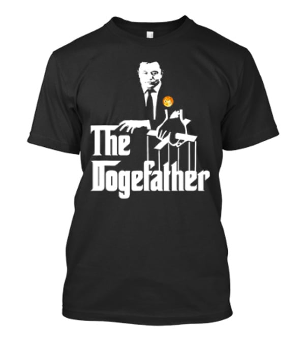 The Dogefather Elon Musk With Puppet And Doge Coin T-Shirt