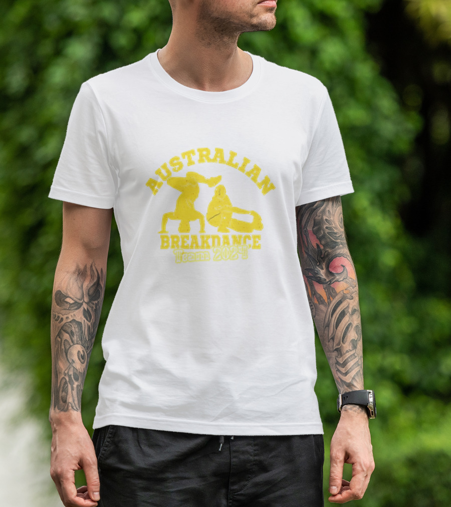 Australian Breakdance Team 2024 Funny Breakdancing Meme Retro T-Shirt