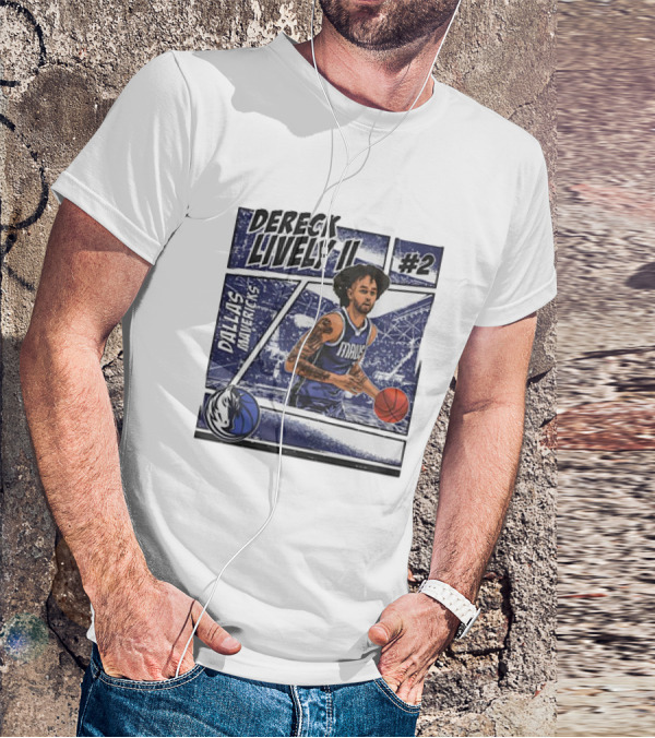 Dereck Lively II Dallas Mavericks #2 Comic T-Shirt