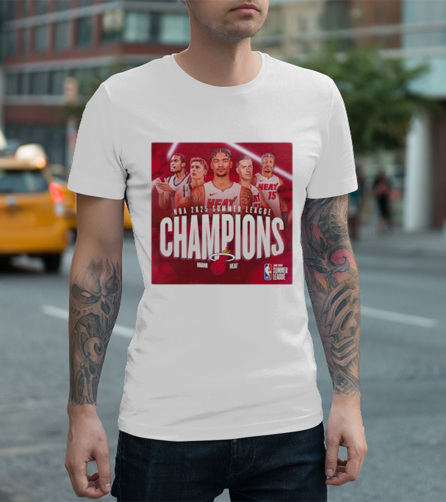 NBA 2K25 Summer League Champions Miami Heat T-Shirt