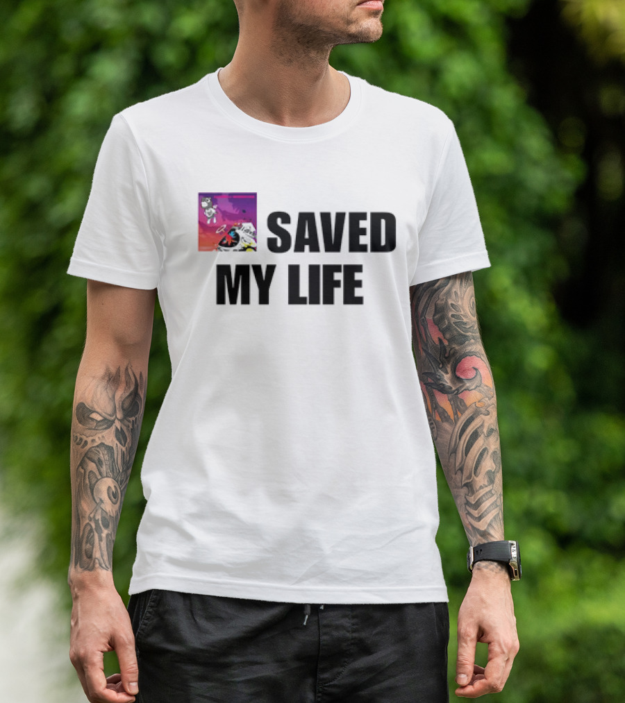 Kanye West Graduation Album Cover Art Saved My Life T-Shirt