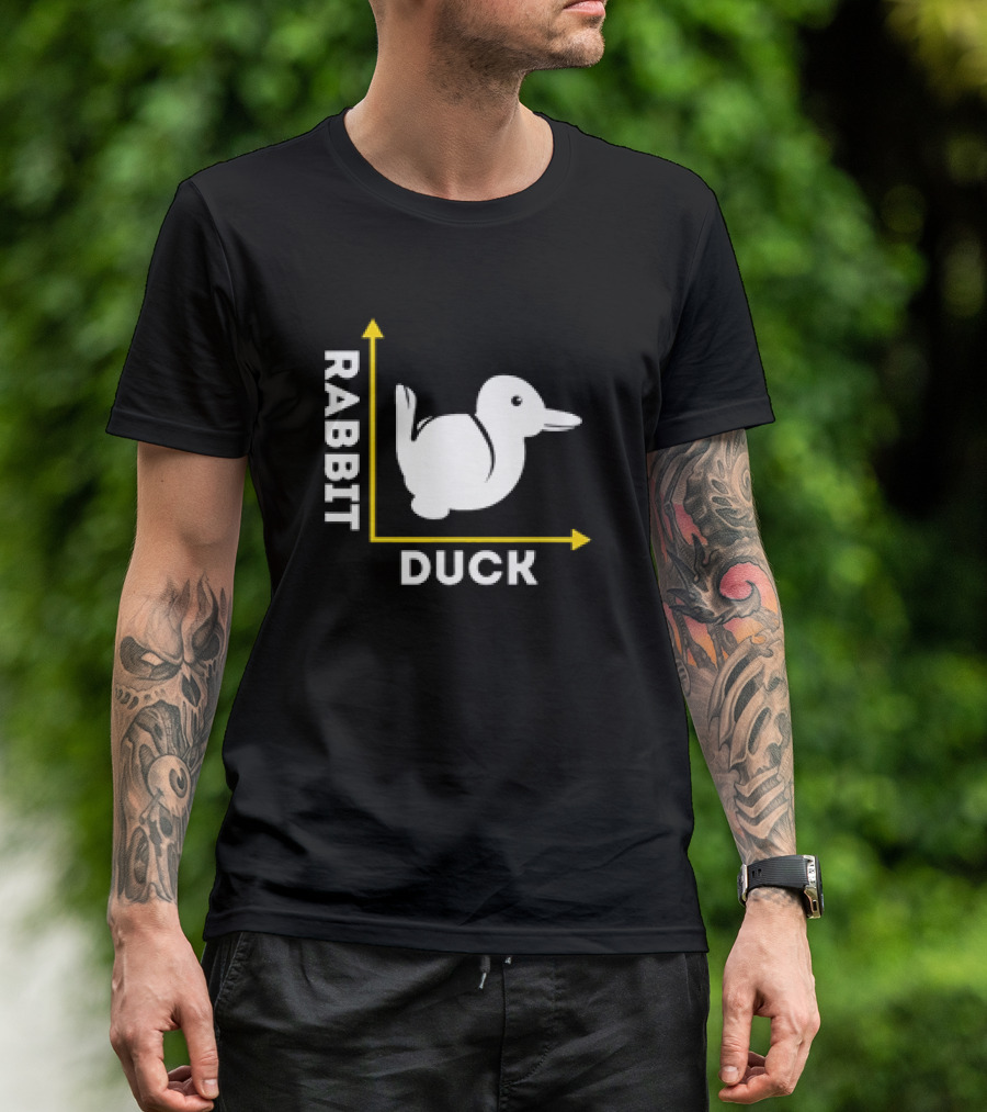 Rabbit Duck Optical Illusion Chart T-Shirt