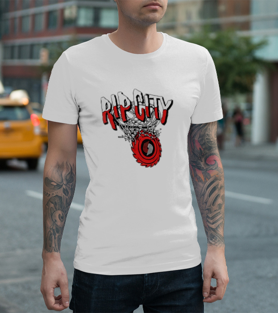 Rip City Portland Trail Blazers Basketball Netball T-Shirt