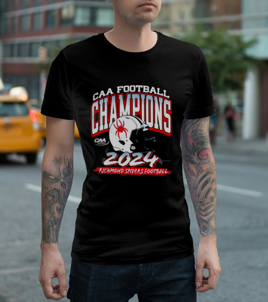 CAA Football Champions 2024 Richmond Spiders Football T-Shirt