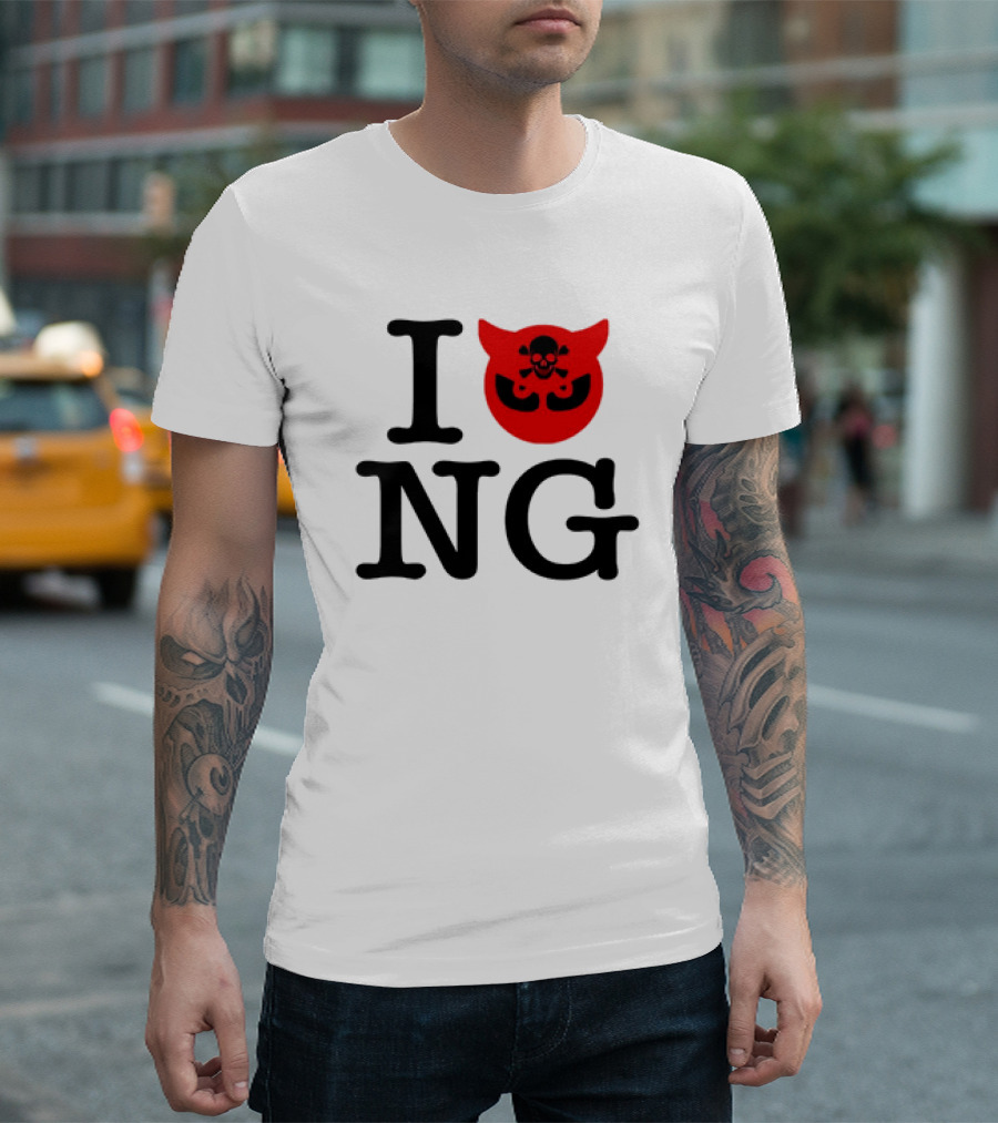 I Love NG Skull Emblem T-Shirt