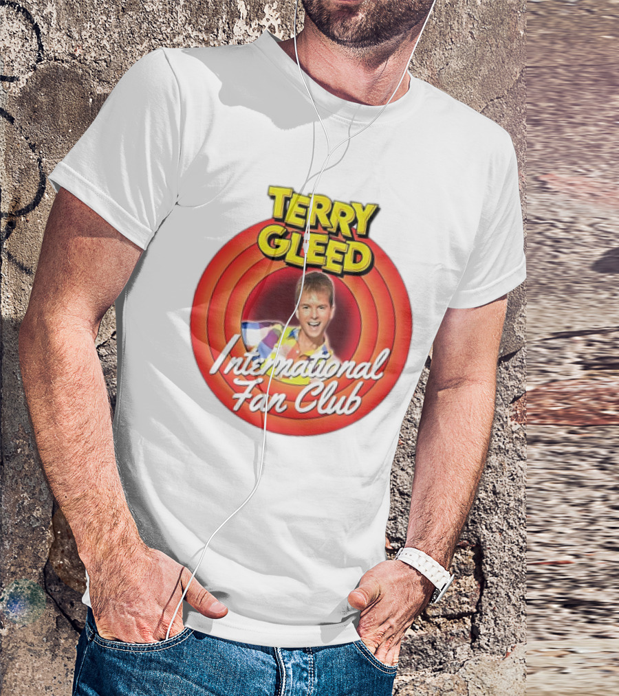 Terry Gleed International Fan Club Retro Style Badge T-Shirt