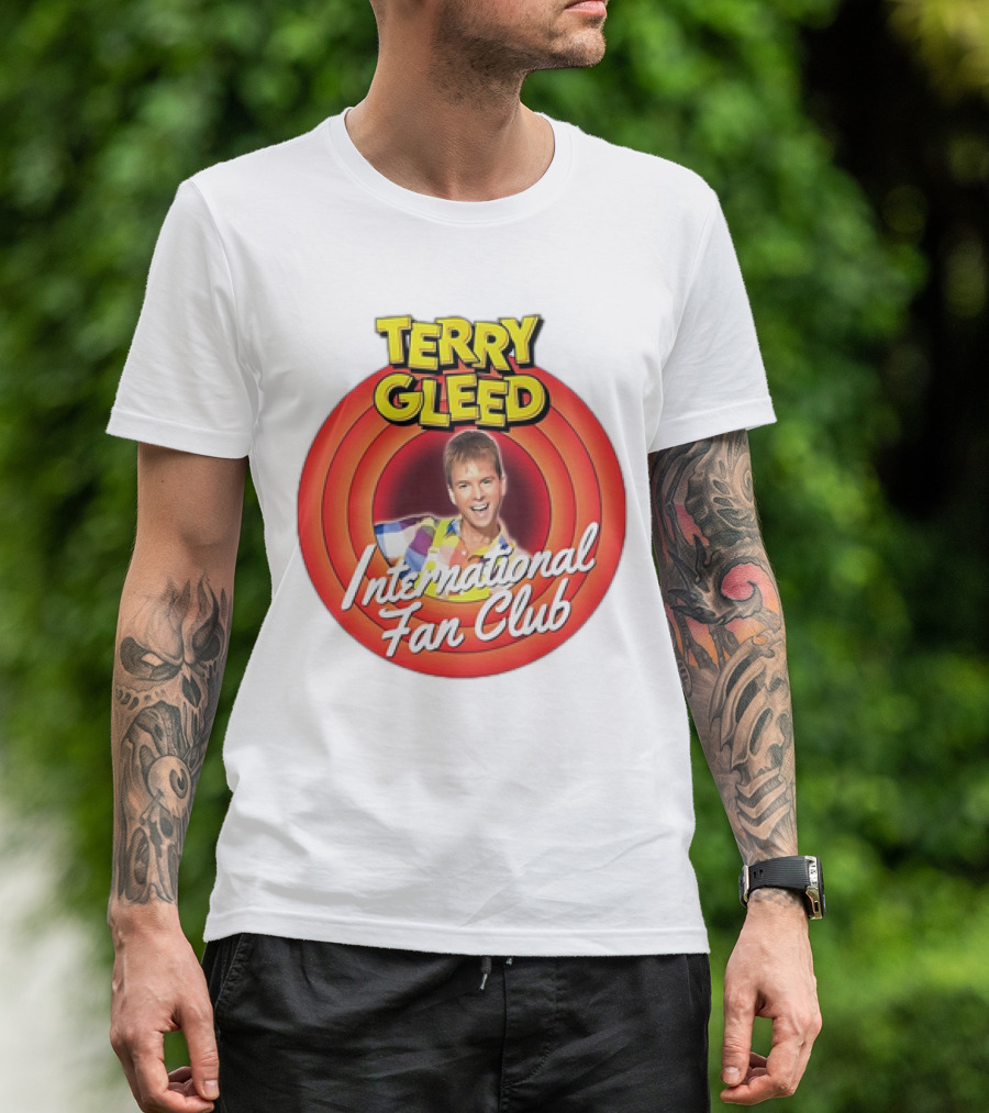 Terry Gleed International Fan Club Retro Style Badge T-Shirt