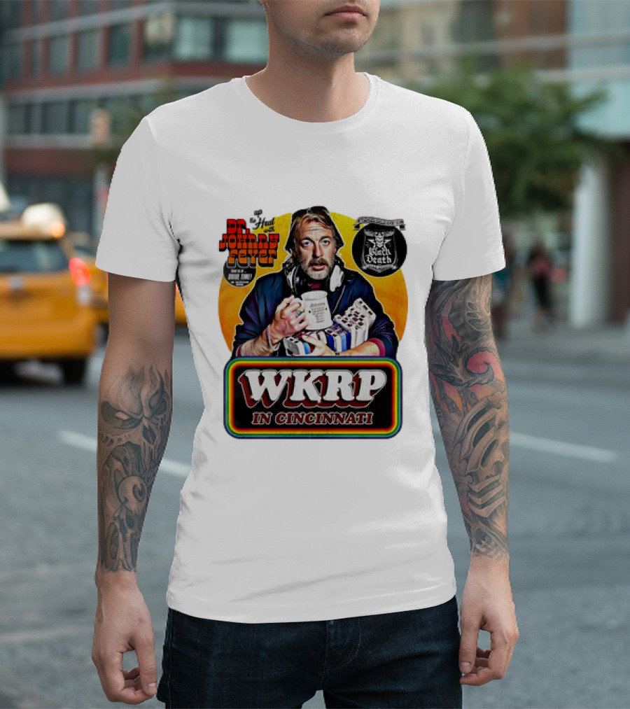 Dr Johnny Fever WKRP In Cincinnati Rock And Roll James Coffee Radio Mug T-Shirt
