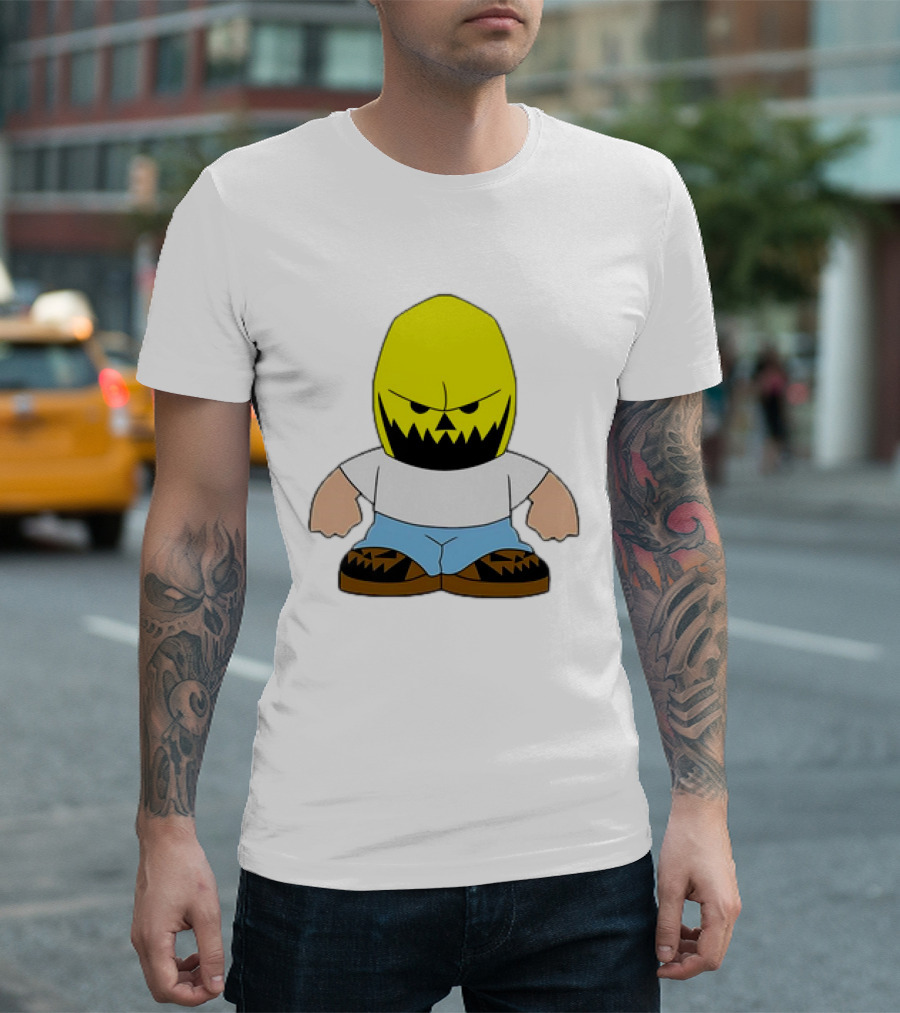 Dude Babbitt Revived Yellow Masked Cartoon Character T-Shirt