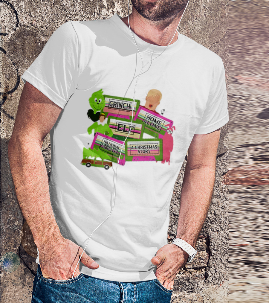 Grinch Home Alone Elf National Lampoon Christmas Story T-Shirt