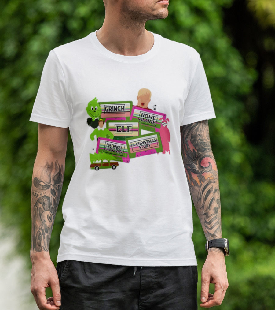 Grinch Home Alone Elf National Lampoon Christmas Story T-Shirt