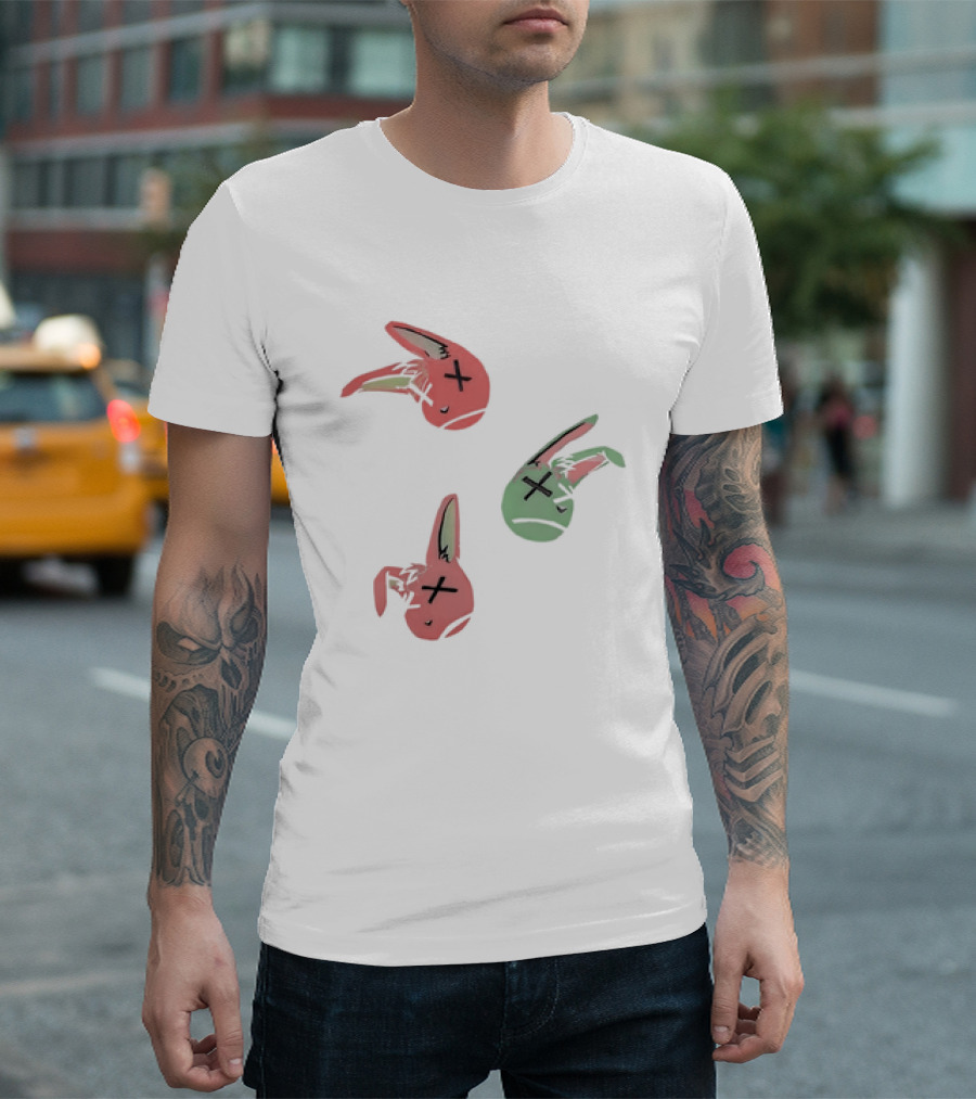 Lucky Rabbit Squad Duck Season Pastel Bunny Heads T-Shirt