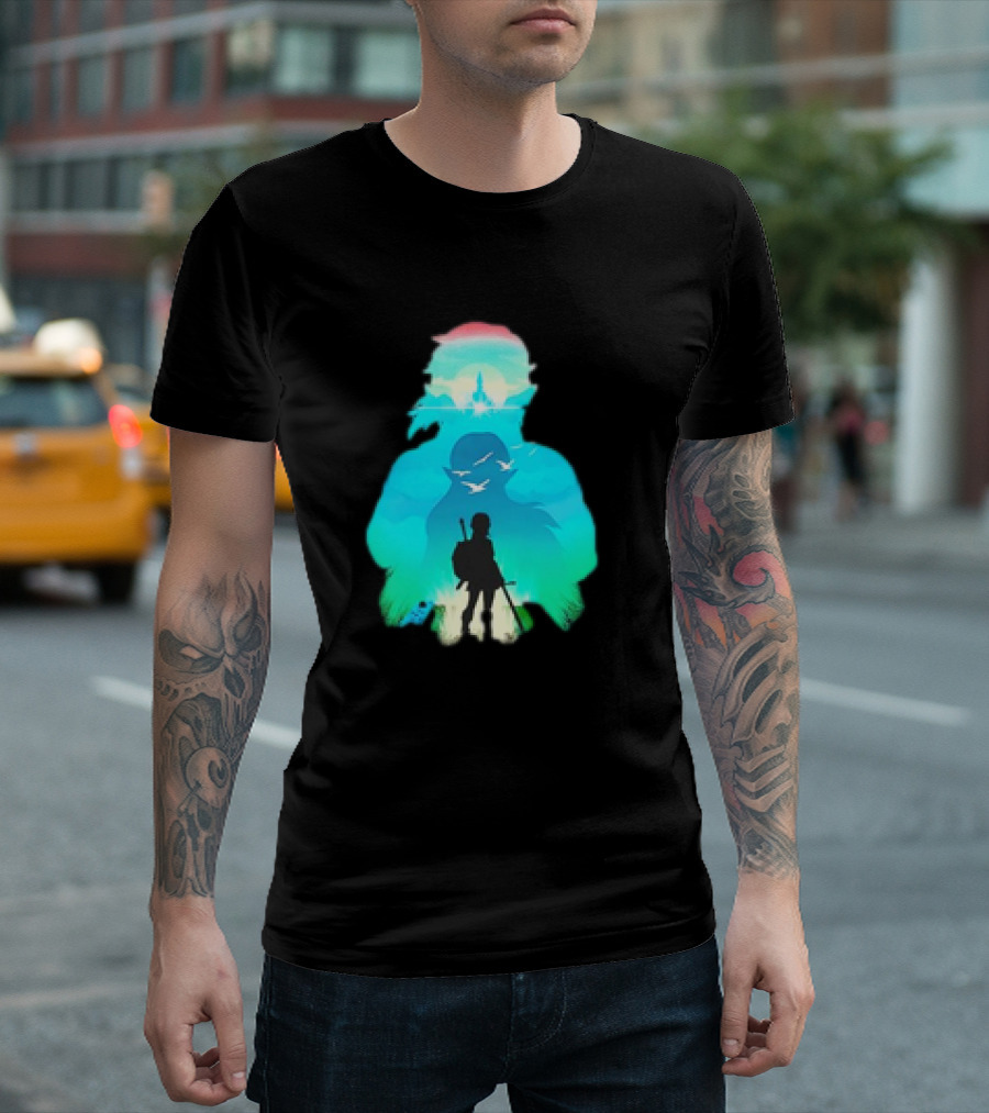 Hero Landscape Anime Adventure T-Shirt