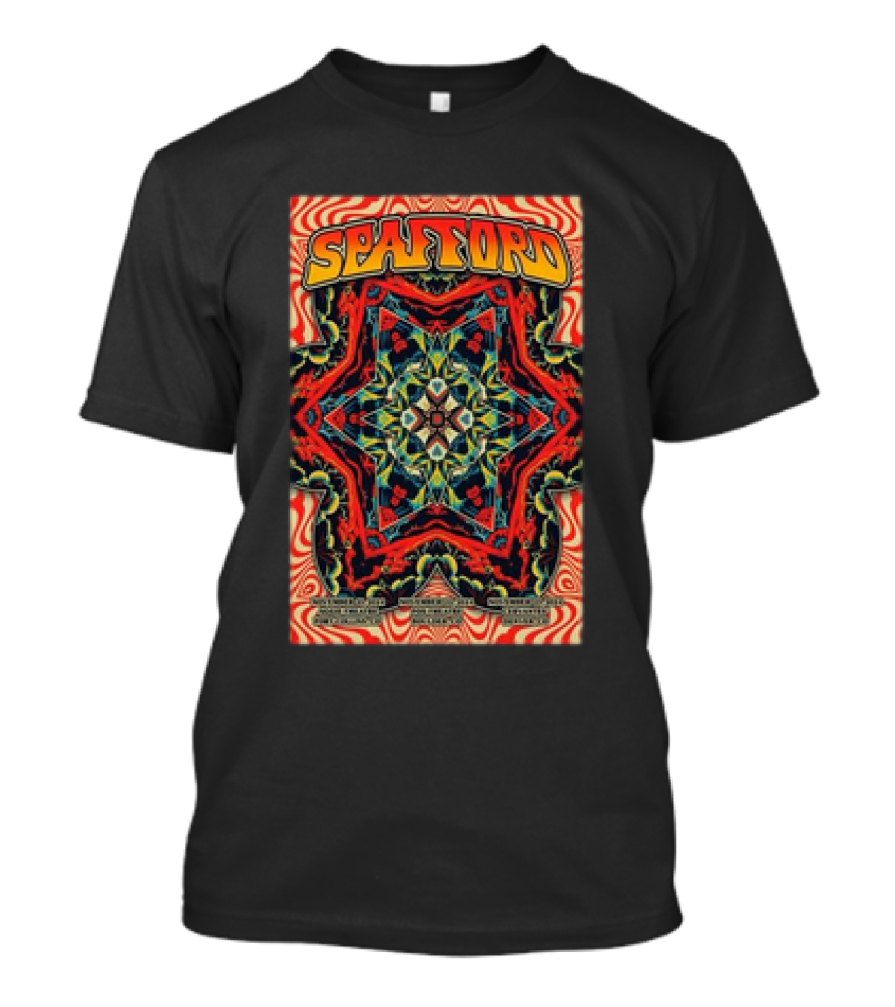 Spafford November 21-22-23, 2024 Colorado Tour Psychedelic Kaleidoscope T-Shirt