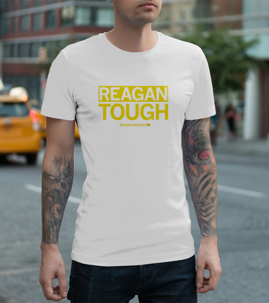 Reagan Wilson Reagan Tough Yellow Block Text T-Shirt