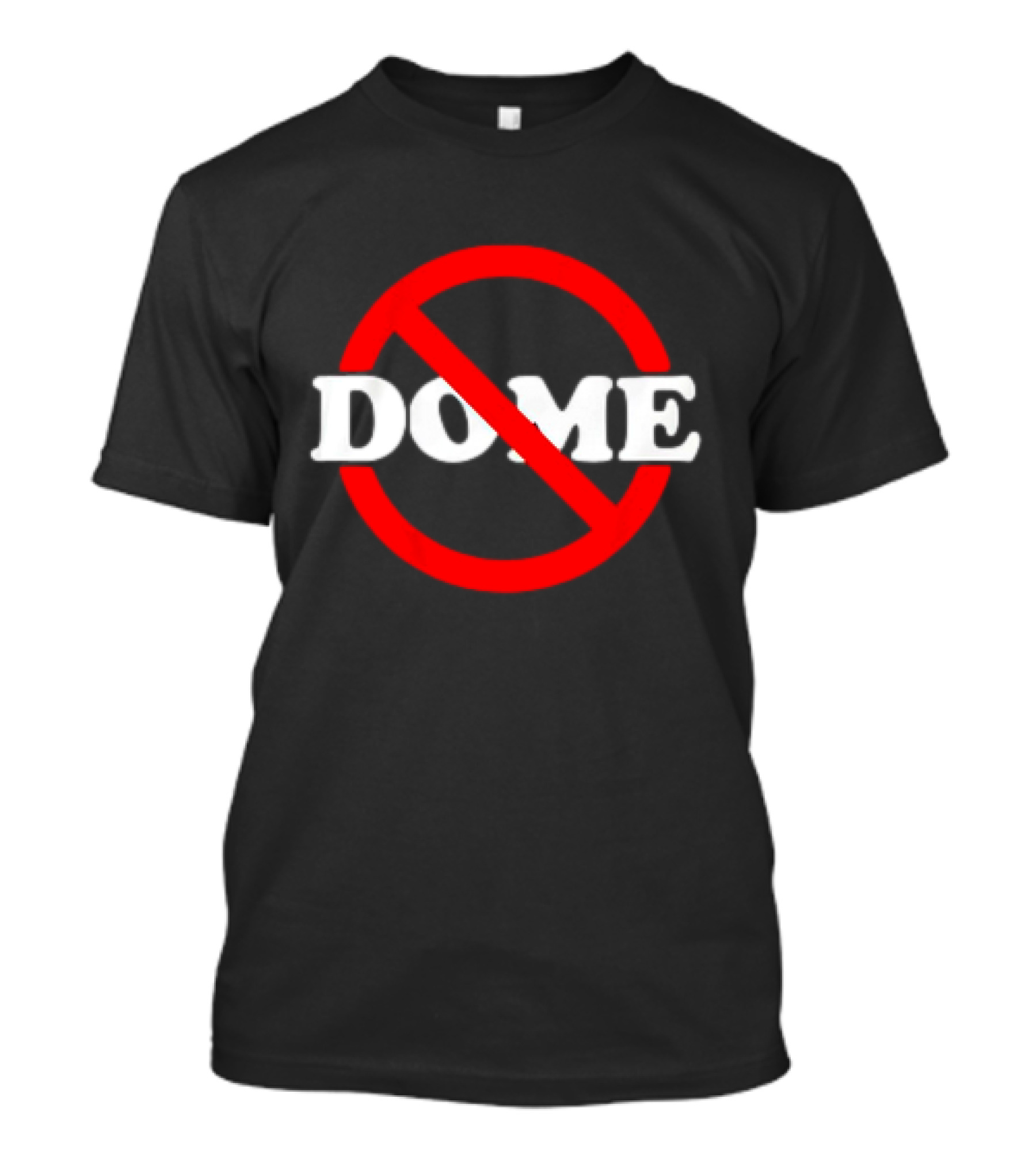 No Dome Cleveland Browns Vintage Bold Red Circle With Slash T-Shirt