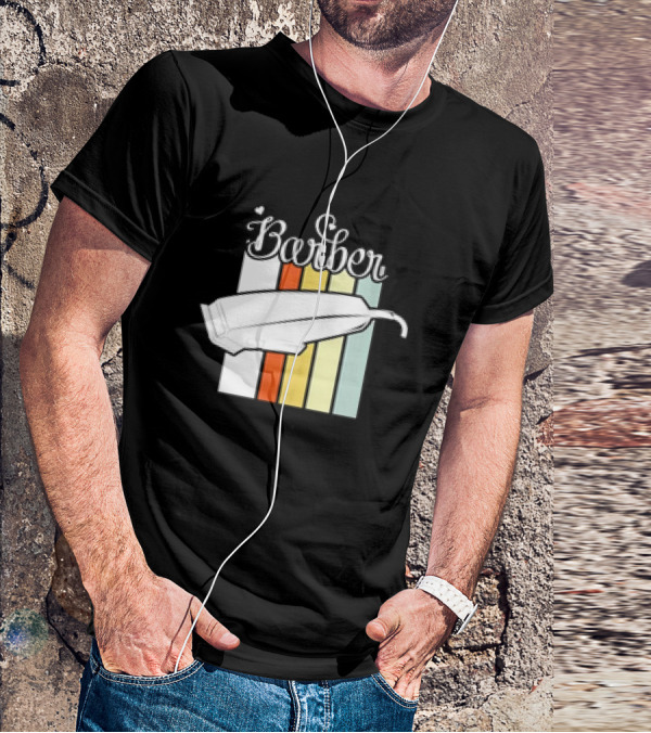 Barber Clippers Retro T-Shirt