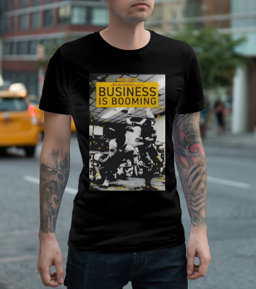 Brick City Business Is Booming Wrestling Action Scene T-Shirt
