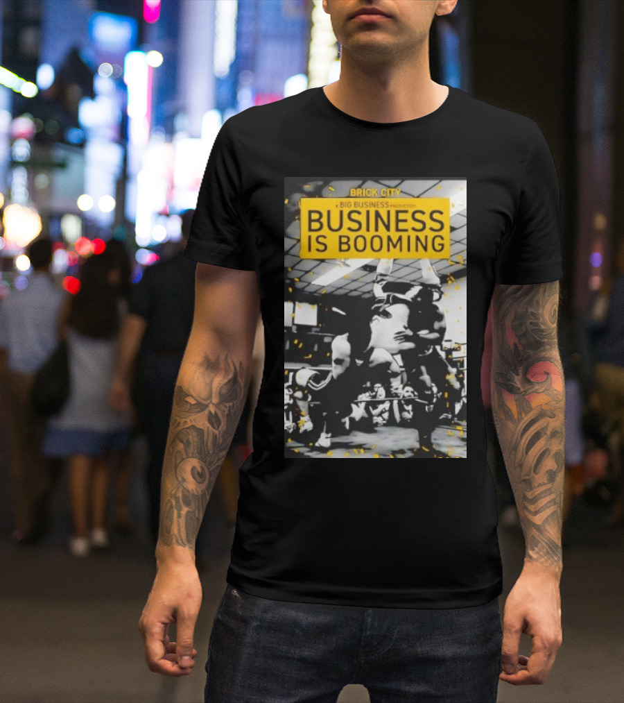 Brick City Business Is Booming Wrestling Action Scene T-Shirt