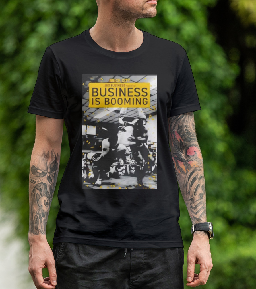 Brick City Business Is Booming Wrestling Action Scene T-Shirt