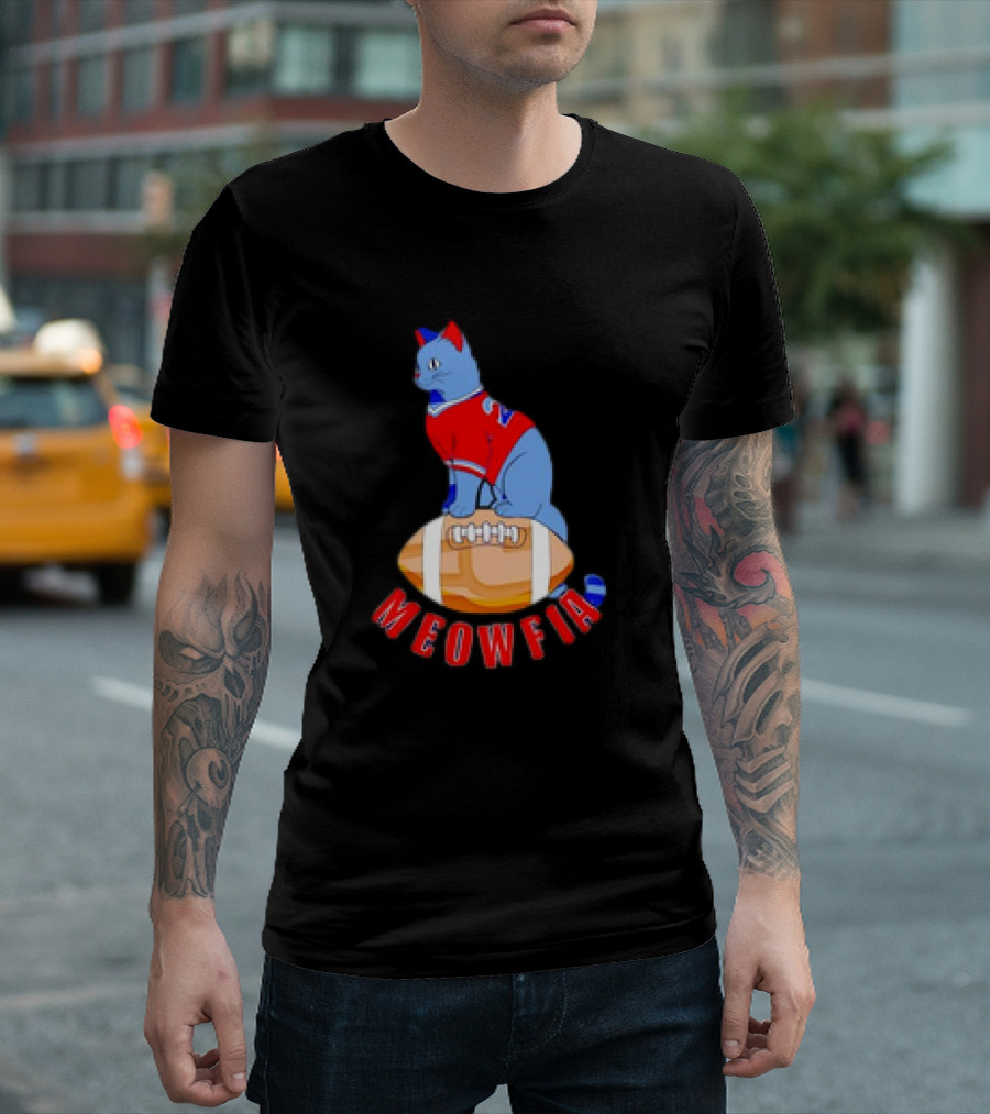 Buffalo Bills Meowfia Cat Football 24 Season T-Shirt