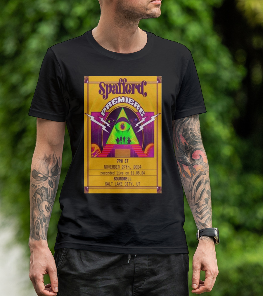 Spafford Premiere Recorded Live 11.05.24 Soundwell Salt Lake City UT 7PM ET November 27th T-Shirt