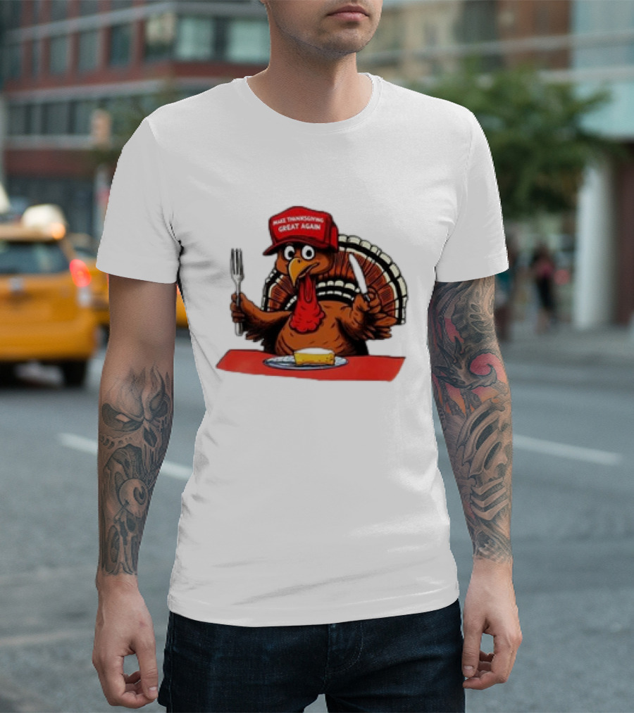 Conservativeant Thanksgiving Trump Turkey Make Thanksgiving Great Again T-Shirt
