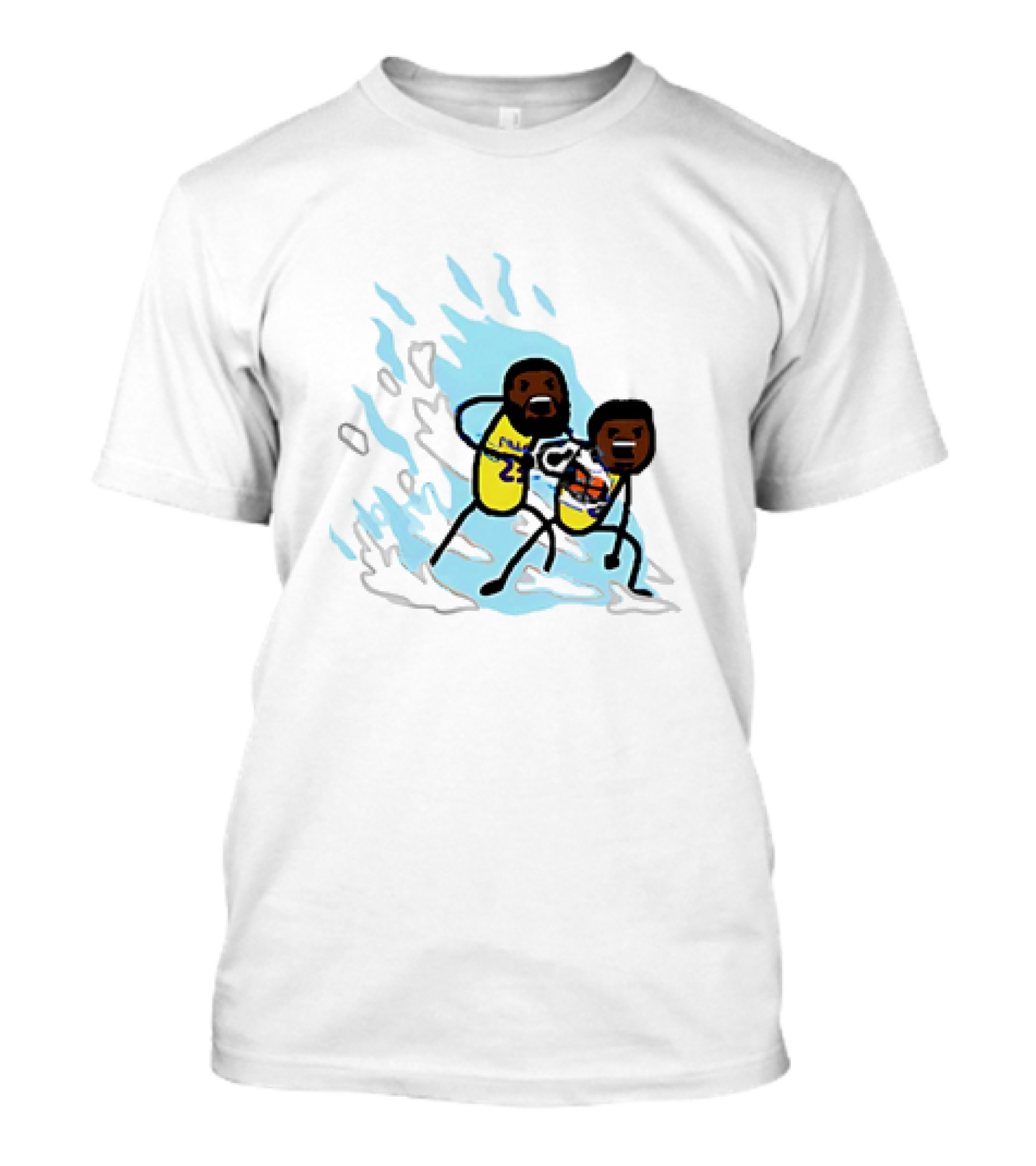 LeBron James Los Angeles Lakers Father Son Kamehameha Basketball Anime Fusion T-Shirt