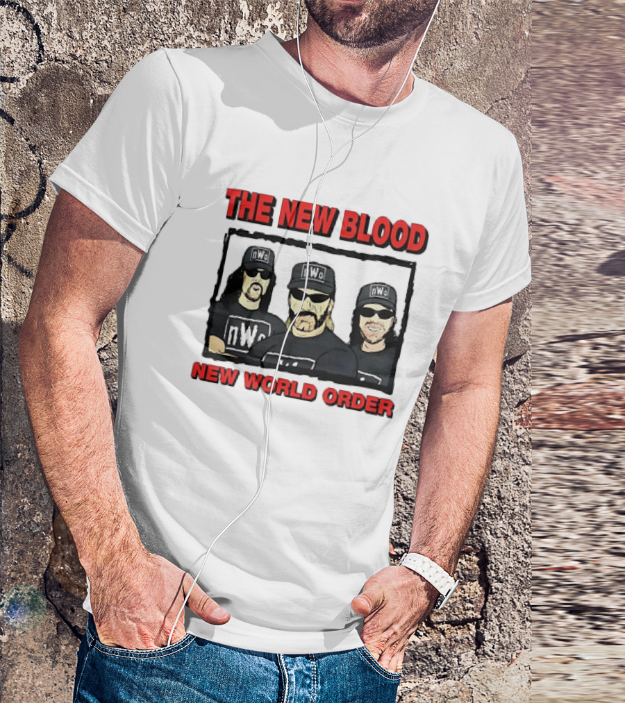 The New Blood NWo New World Order Group Homage T-Shirt