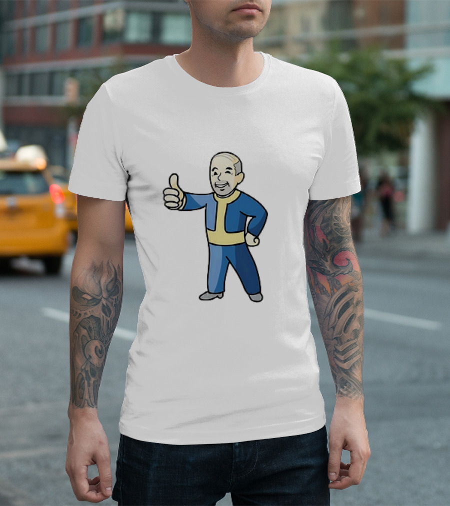 Vault Nate Fallout Vault Boy Cartoons T-Shirt
