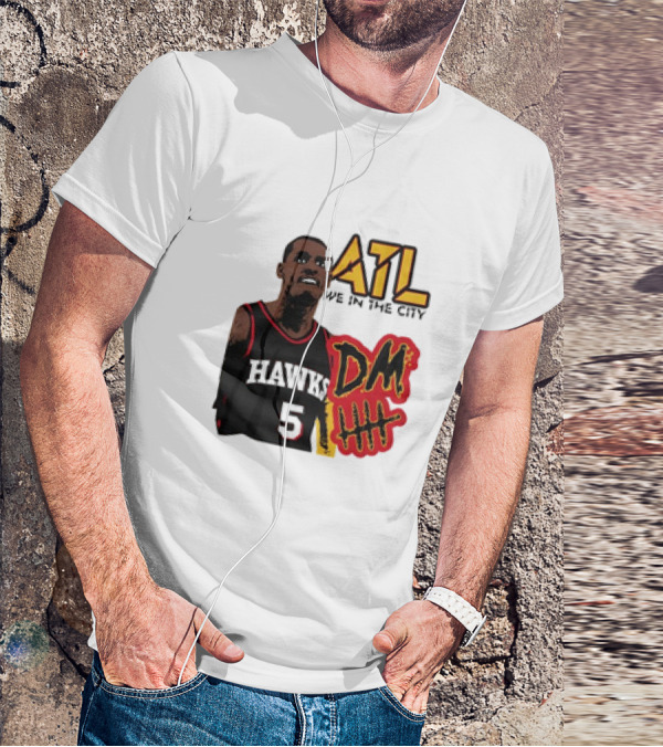 ATL DM5 We In The City Hawks Basketball T-Shirt