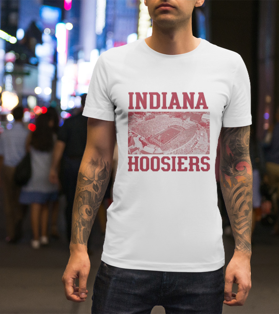 Indiana Hoosiers Stadium Aerial View T-Shirt