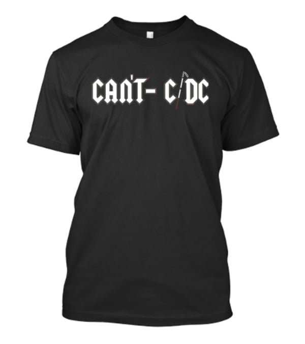 Can't C DC Classic Invisible Iconic Rock Reference T-Shirt