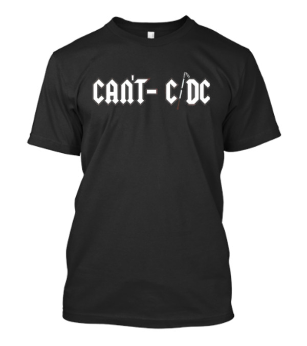 Can't C DC Classic Invisible Iconic Rock Reference T-Shirt